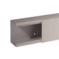 TA-EN 80x60 G Canale porta cavi a base piana GRIGIO