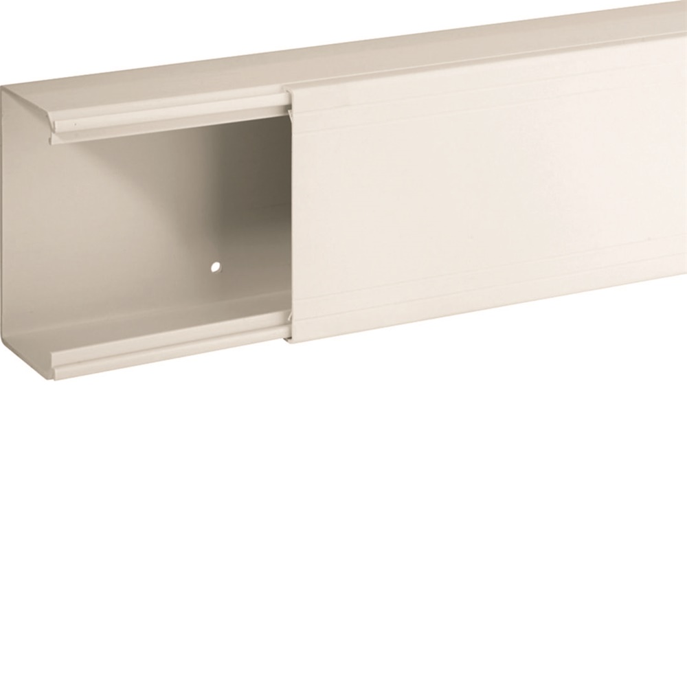 TA-EN 100x60 W Canale porta cavi a base piana BIANCO