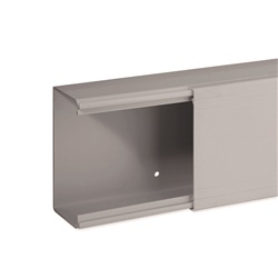 TA-EN 100x60 G Canale porta cavi a base piana GRIGIO