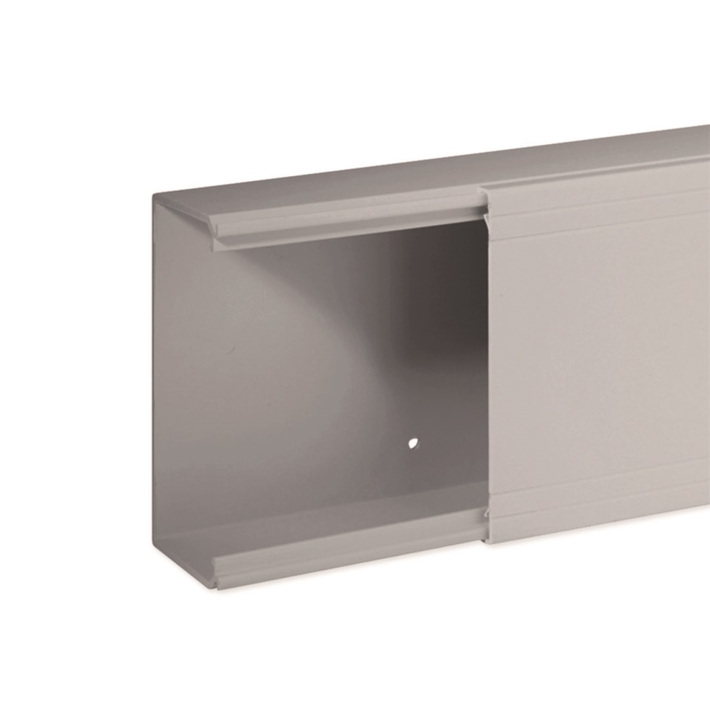 TA-EN 120x60 G Canale porta cavi a base piana GRIGIO