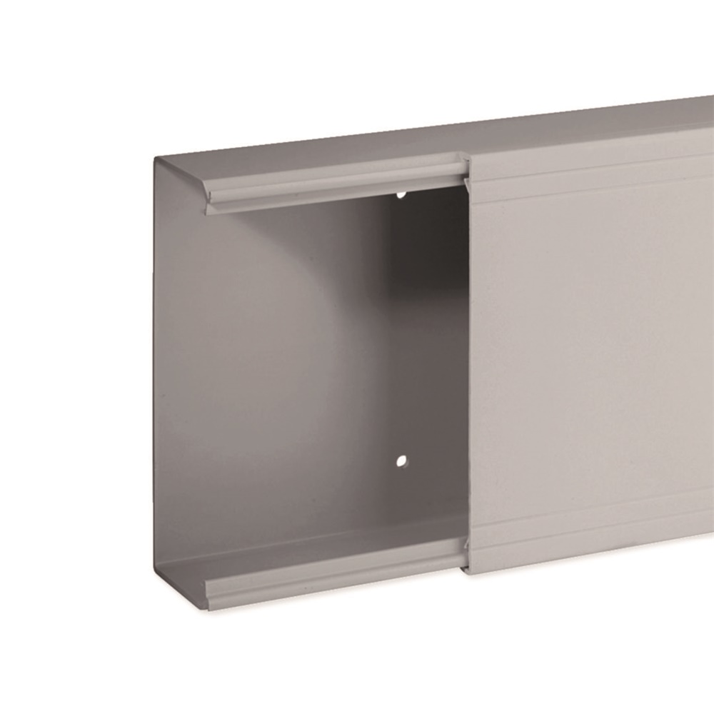 TA-EN 150x60 G Canale porta cavi a base piana GRIGIO
