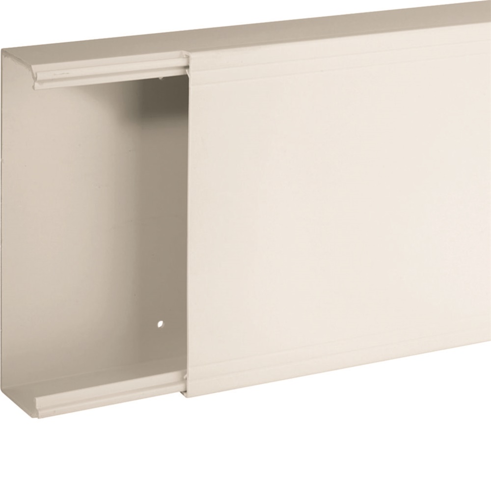 TA-EN 200x60 W Canale porta cavi a base piana BIANCO