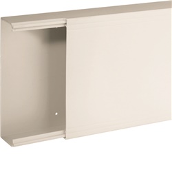TA-EN 200x60 W Canale porta cavi a base piana BIANCO