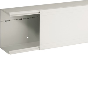 TA-EN 120x80 W Canale porta cavi a base piana BIANCO