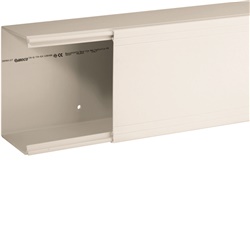 TA-EN 120x80 W Canale porta cavi a base piana BIANCO