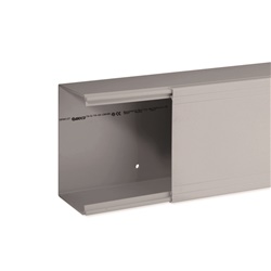 TA-EN 120x80 G Canale porta cavi a base piana GRIGIO