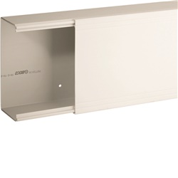 TA-EN 150x80 W Canale porta cavi a base piana BIANCO