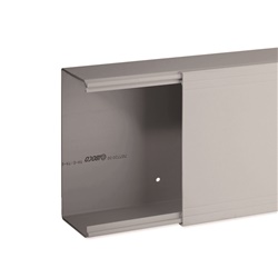 TA-EN 150x80 G Canale porta cavi a base piana GRIGIO