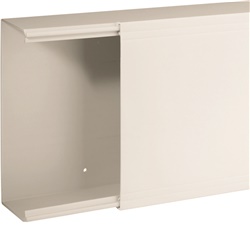 TA-EN 200x80 W Canale porta cavi a base piana BIANCO