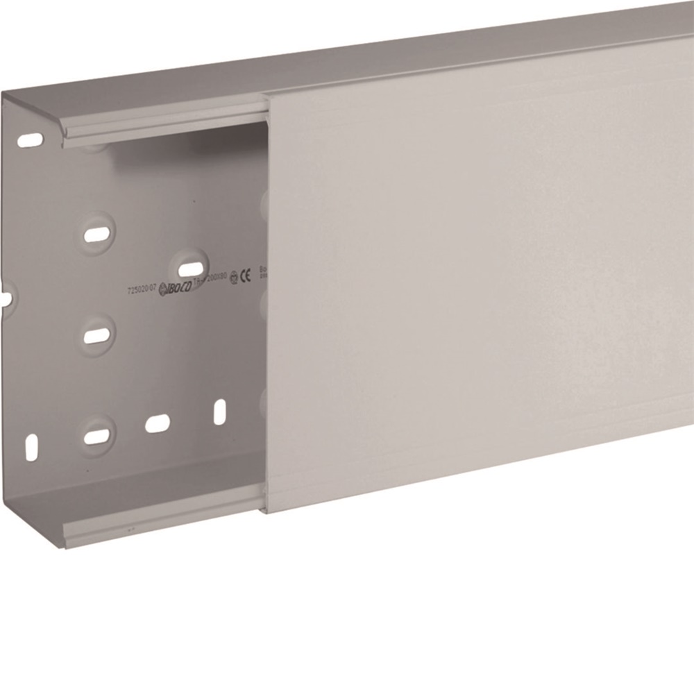 TA-N 200x80 G Canale porta apparecchi e porta cavi GRIGIO
