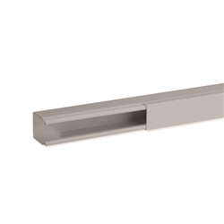 TA-EN 25x30 G Canale porta cavi a base piana GRIGIO