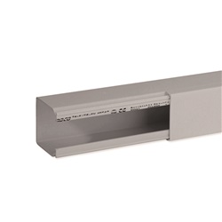 TA-EN 40x40 G Canale porta cavi a base piana GRIGIO