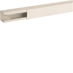 TA-EN 40x40 W Canale porta cavi a base piana BIANCO