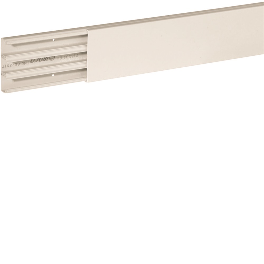 Distanziatore minicanale con base forata con fori diametro 2,5 mm interasse 125 mm bianco TMC 60/3x17