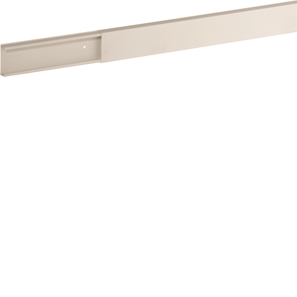 TMU 30/1x10 W Minicanale monoscomparto con coperchio avvolgente BIANCO