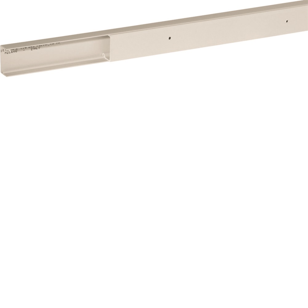 TMU 25/1x17 W Minicanale monoscomparto con coperchio avvolgente BIANCO