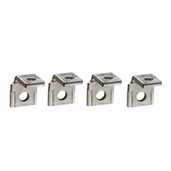 Attacco squadra 4 pezzi per Compact NSX 400/630 con nervature anti-rotazione e separatori fase