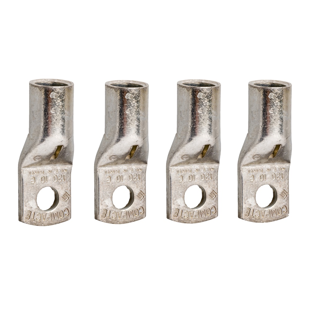Capicorda rame 240 mm² 4 pezzi con separatori fase per interruttori Compact NSX EasyPact FuPact