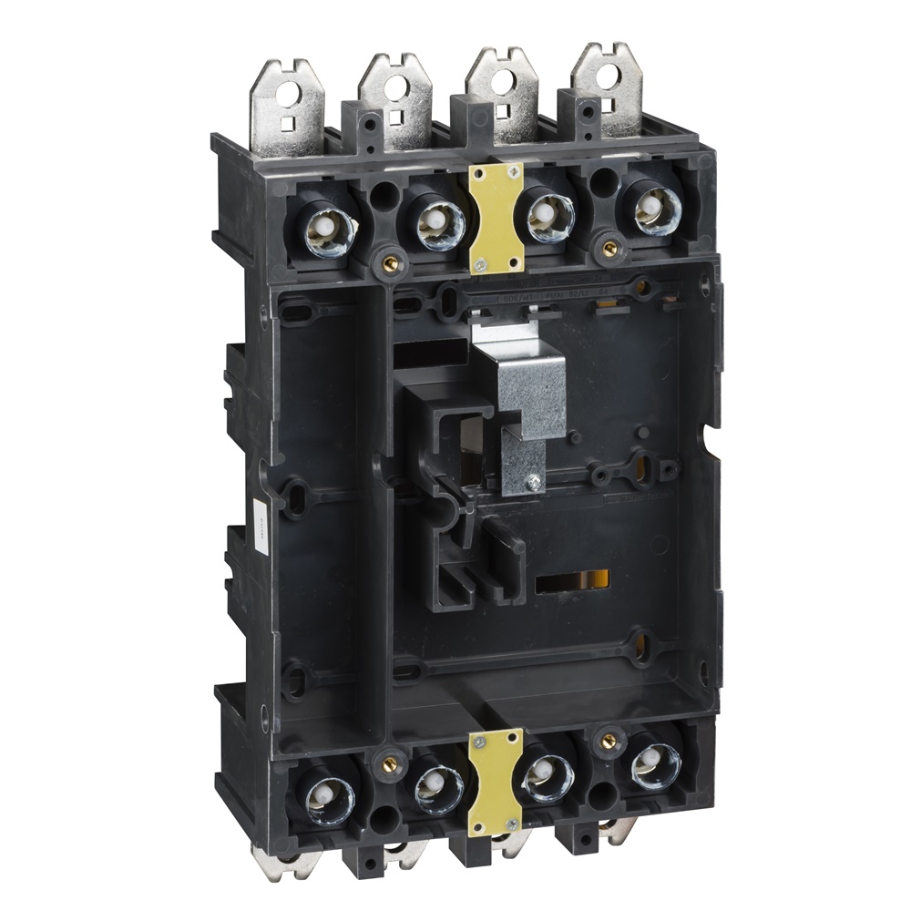 Base plug-in 4 poli per interruttori Compact NSX400-630, installazione rapida e sicura