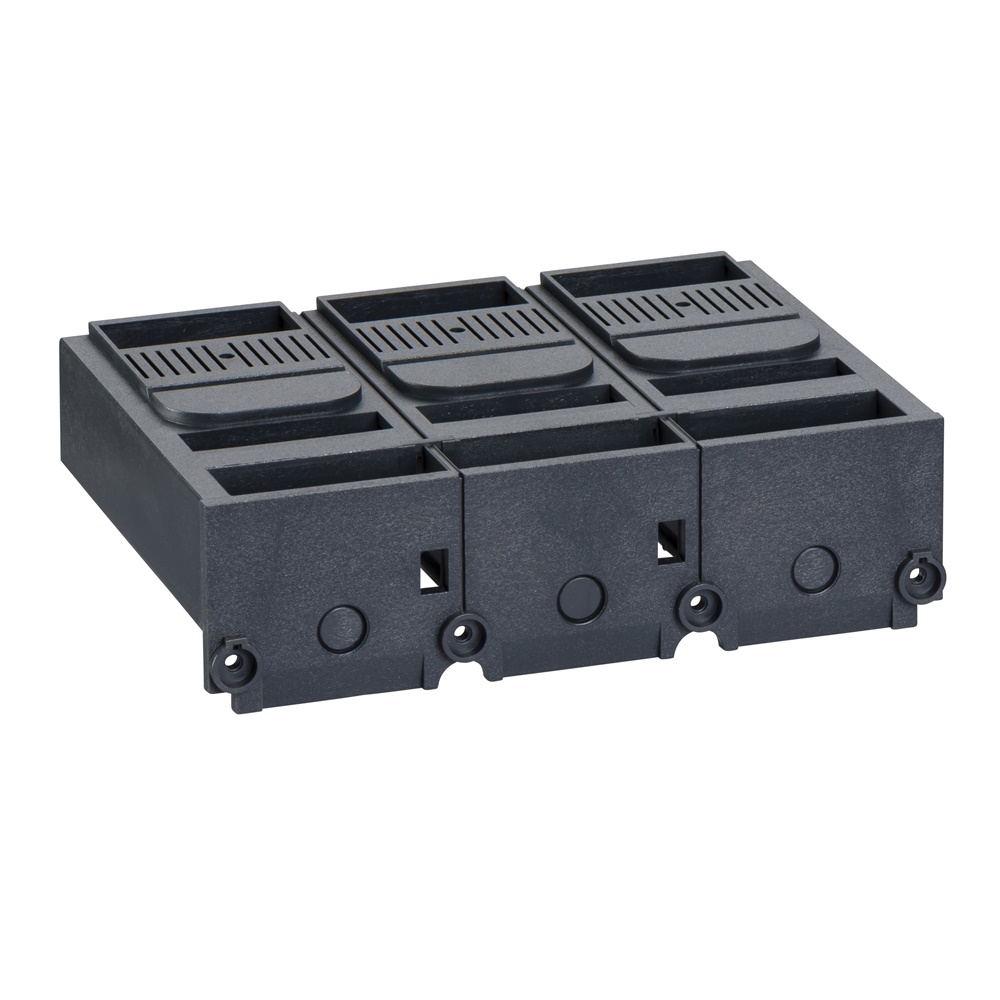 Copriterminali corto 3 poli isolamento protezione IP40 per dispositivi NSX400-630 elettrici
