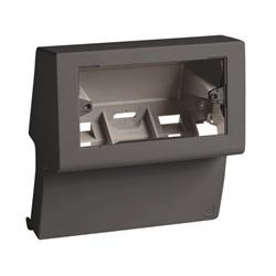 Scatola apparecchi 4-3 moduli interasse 108/83,5 mm profonditÃ  53 mm per battiscopa ardesia TBN SBNI 4-3