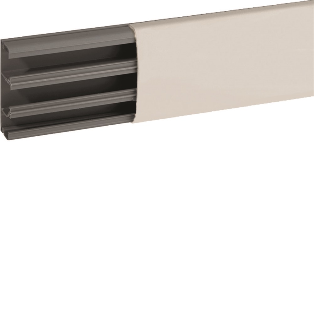 Canale cornice completo di coperchio e base bianco RAL 9001 TCN