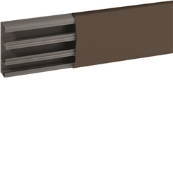 Canale cornice completo di coperchio e base marrone RAL 8014 TCN