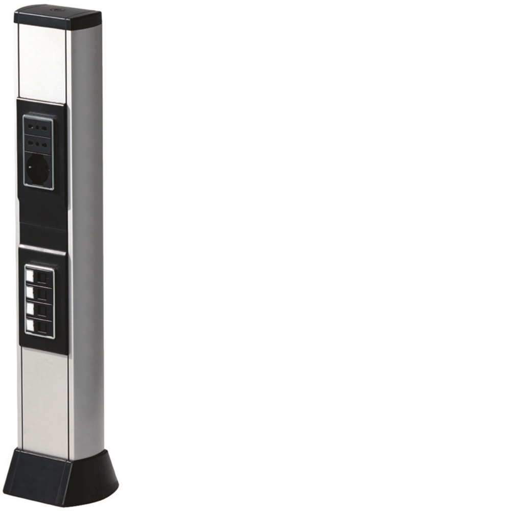 BIS 660 AN Colonna bifacciale in alluminio porta apparecchi ALLUMINIO ANODIZZATO