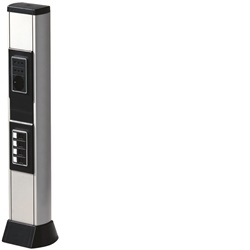 BIS 660 AN Colonna bifacciale in alluminio porta apparecchi ALLUMINIO ANODIZZATO