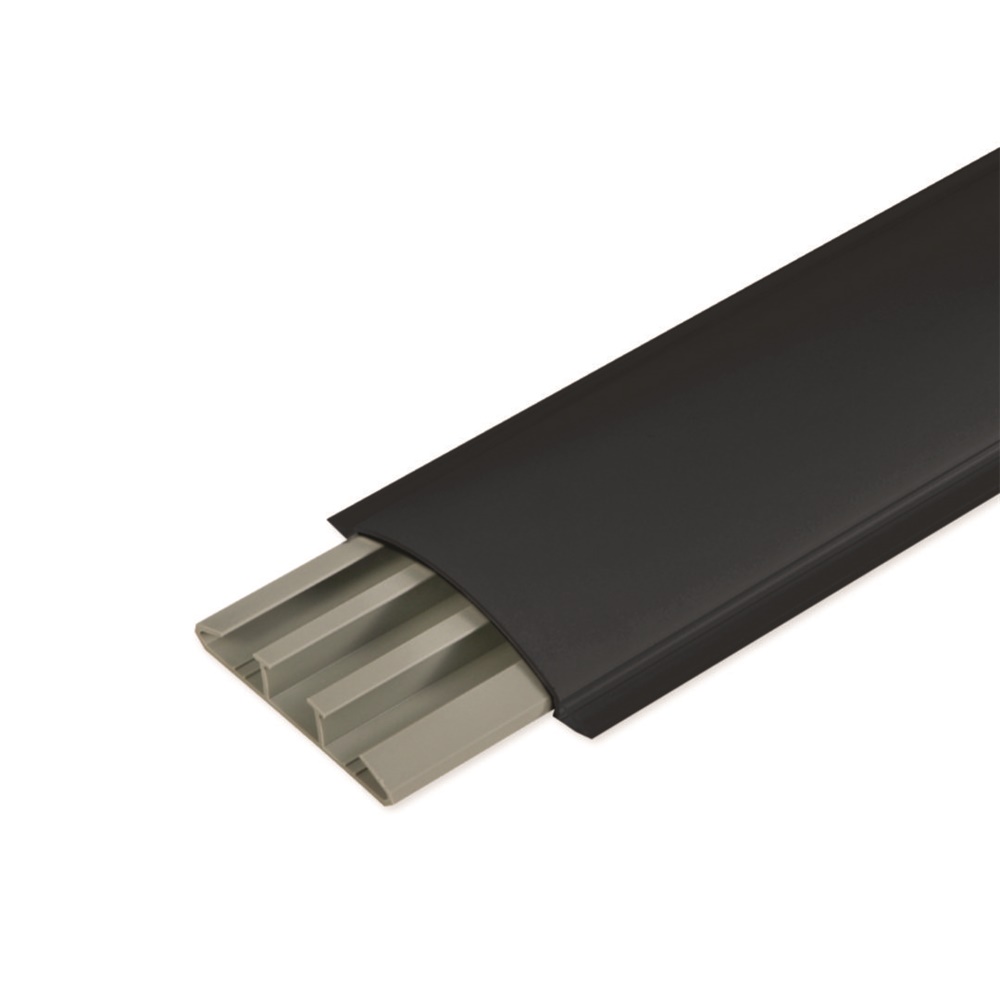 CSP-N 75x17 A Canale soprapavimento 3 scomparti NERO ARDESIA