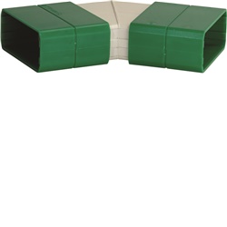 MC45 75x30 Curva piana per canale Metrò Fast BIANCO