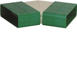 MC45 110x30 Curva piana per canale Metrò Fast BIANCO