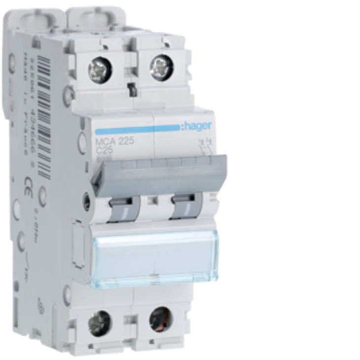 INTERR. AUTOM.2P 25A 6 KA C 2M