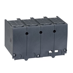 Coprimorsetto 4 poli collegamento CC parallelo INS250 per quadri elettrici