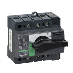 Interruttore sezionatore Compact INS63 63A 3 poli manopola nera isolamento IEC