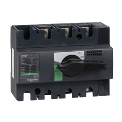 Interruttore sezionatore Compact INS100 3 poli 100A maniglia nera isolamento IEC