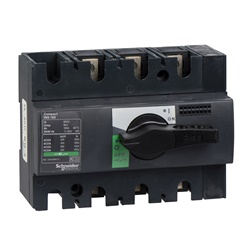 Interruttore sezionatore Compact INS160 160A 3 poli manopola nera isolamento IEC