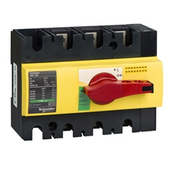 Interruttore sezionatore Compact INS125 125A 3 poli manopola rossa emergenza