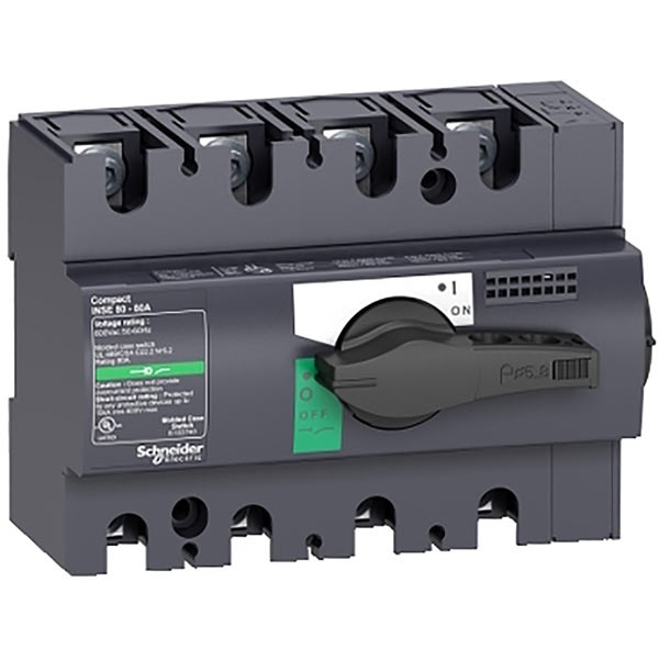 INSE80 80A 4P manopola nera