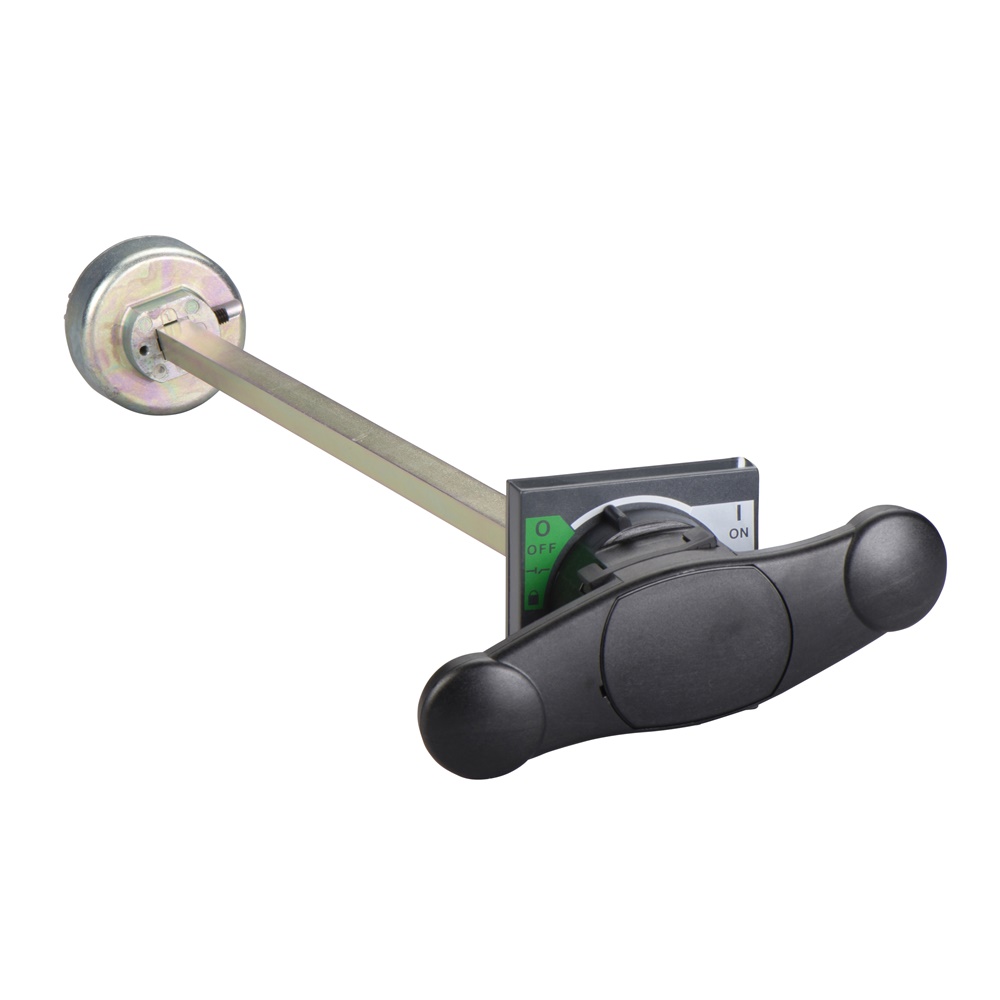 Manovra rotativa frontale nera per dispositivi Compact INS320/400/630 isolamento IP55 IK08 blocco lucchetto