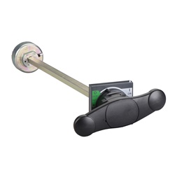Manovra rotativa frontale nera per dispositivi Compact INS320/400/630 isolamento IP55 IK08 uso standard quadro elettrico