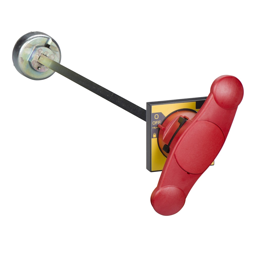 Manovra rotativa frontale rossa telescopica per dispositivi Compact INS320/400/630 isolamento e spegnimento emergenza IP55 IK08