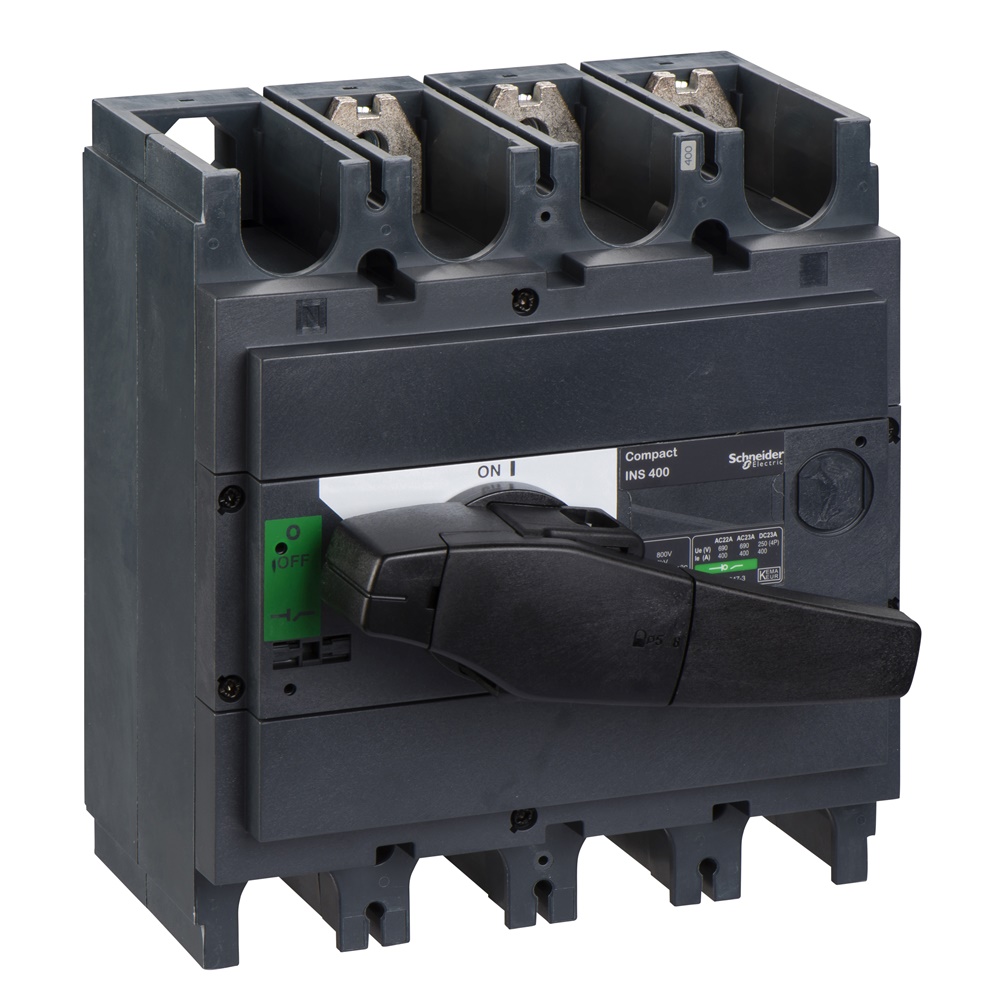 Interruttore sezionatore 3 poli 400A Compact INS400 isolamento frontale IEC 60947-3