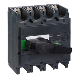 Interruttore sezionatore Compact INS630 630A 4 poli maniglia nera isolamento frontale IEC