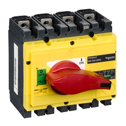 Interruttore / sezionatore Compact INS250 - 200 A - 4 poli - comando emergenza