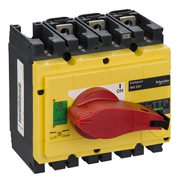 Interruttore / sezionatore Compact INS250 - 250 A - 3 poli - comando emergenza
