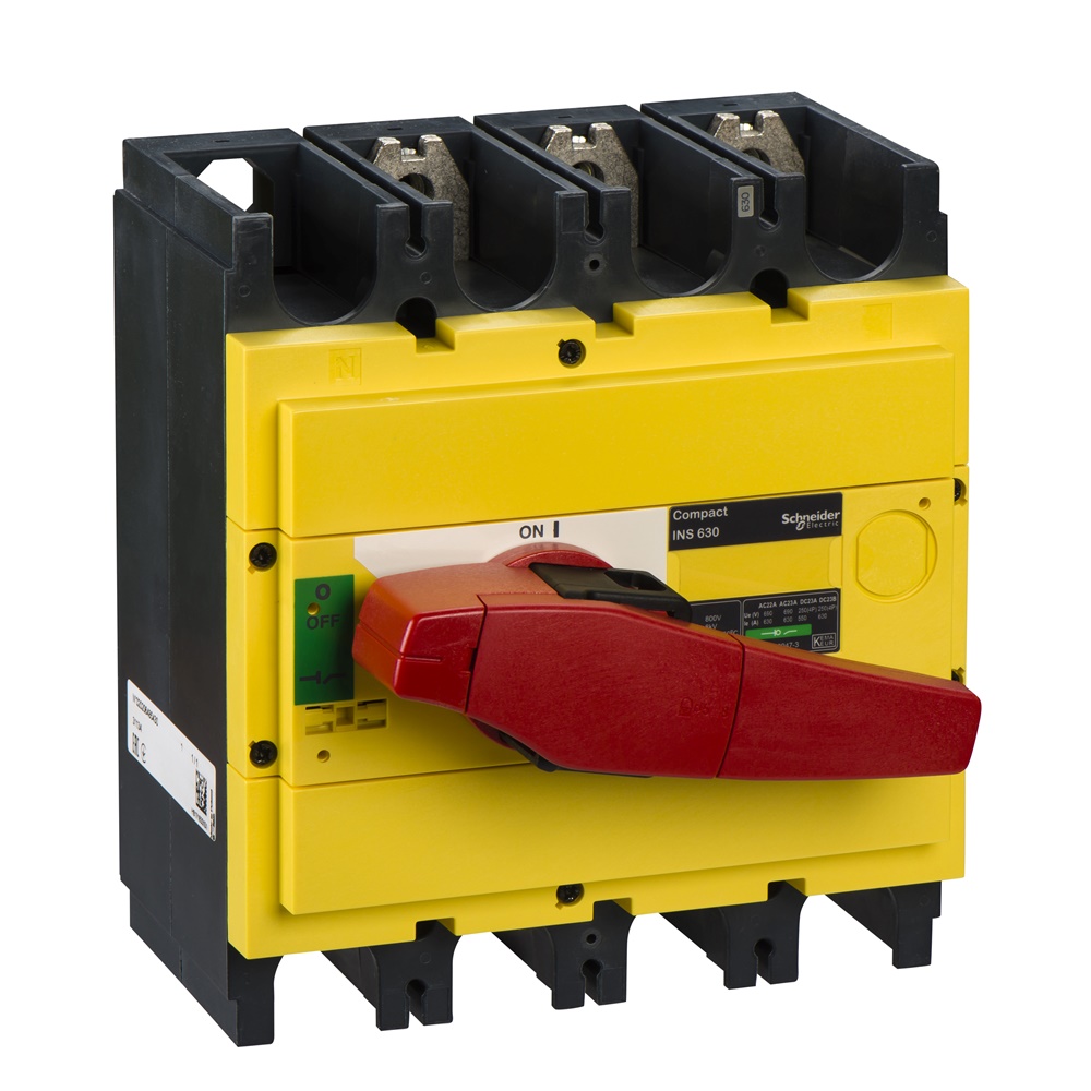 Interruttore sezionatore Compact INS630 630A 3 poli comando emergenza isolamento frontale IEC
