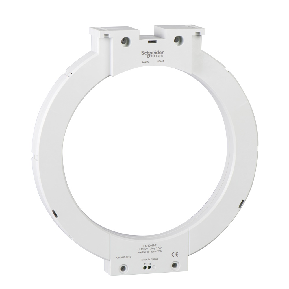 Toroide chiuso tipo A diametro interno 200mm corrente nominale 400A per monitoraggio guasti isolamento Vigilohm Vigirex