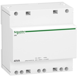 Trasformatore sicurezza Acti9 iTR 40VA 12/24Vca montaggio su guida DIN IP20