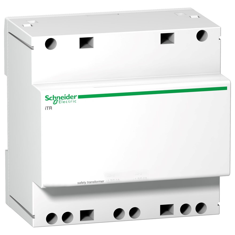 Trasformatore sicurezza Acti9 ITR 63VA 12/24V CA isolamento primario secondario uso industriale